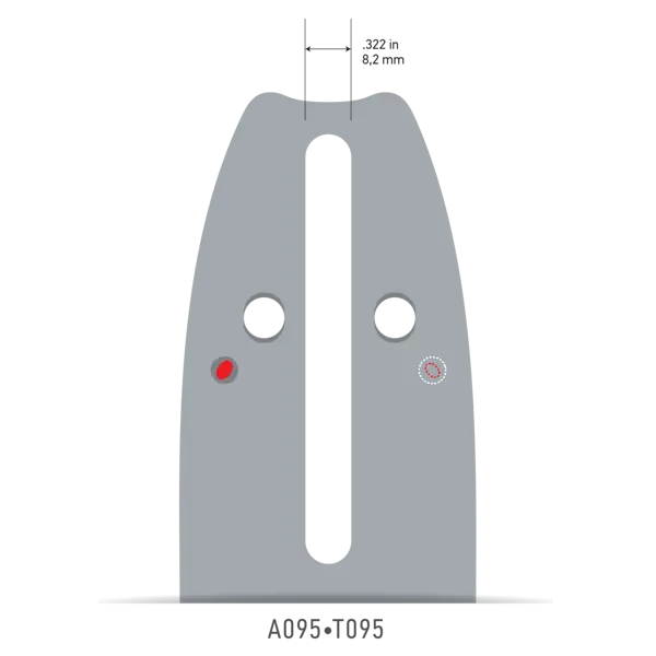 iGOForesterie | GUIDE-CHAÎNE | SCIE À CHAÎNE D'ARBORICULTURE | 164TXLNA095